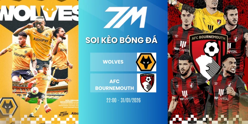 Kèo Nhà Cái Wolves Vs AFC Bournemouth Hôm Nay Ngày 31/01/2026 – Premier League
