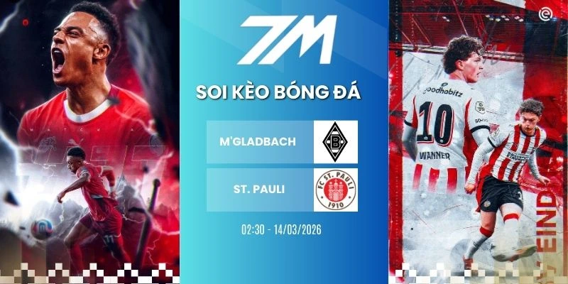 Kèo Bóng Đá M’gladbach Vs St. Pauli Hôm Nay Ngày 14/03/2026 – Bundesliga