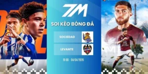 Kèo bóng đá Sociedad vs Levante hôm nay ngày 04/04/2026 - La Liga